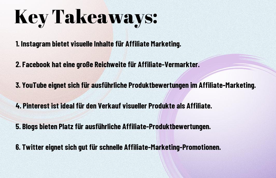 Plattformen im Affiliate-Marketing